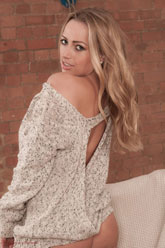 babe in silky stockings