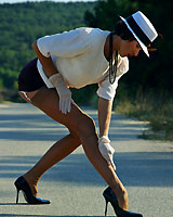 Sheer Silky Seamed Stockings