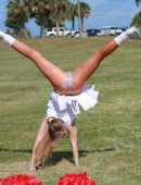 cheerleader in pantyhose